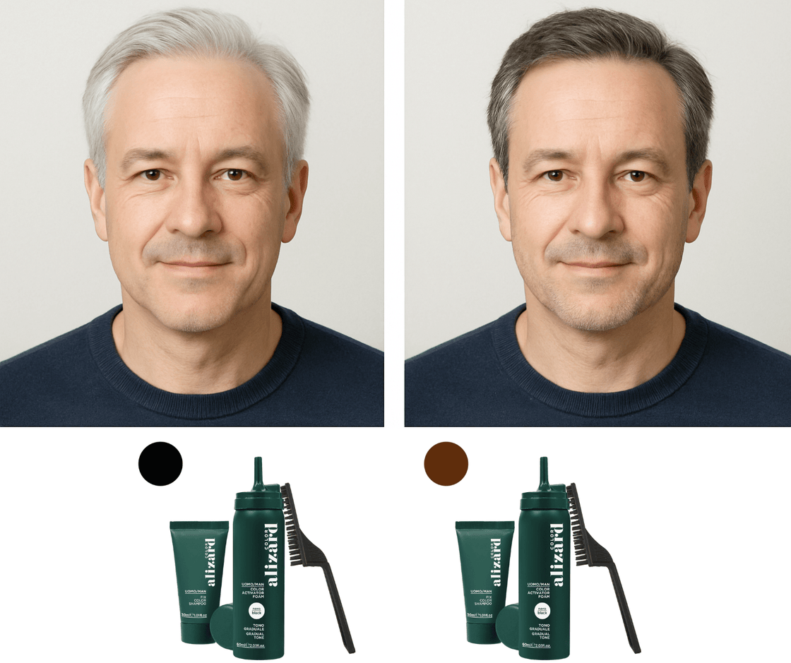 Total Hair Strength + Black Color Revival Kit for Men - My Hair Science