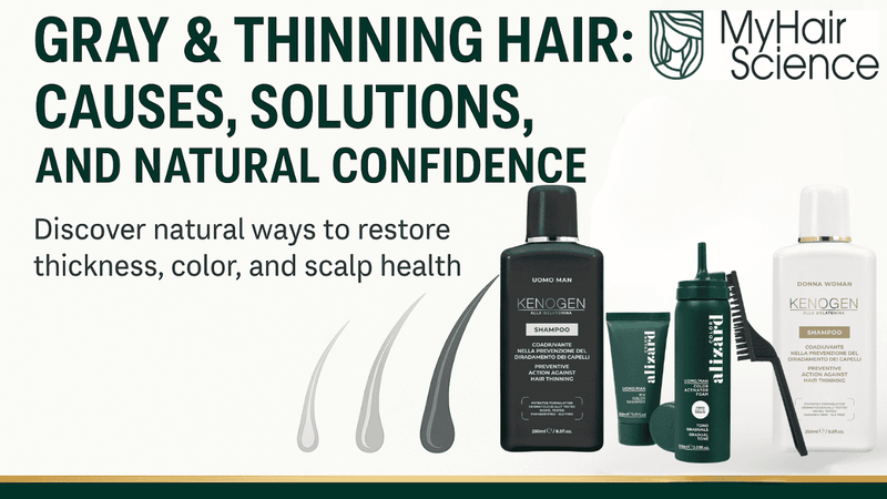 Gray and Thinning Hair: Causes, Solutions, and How to Restore Confidence Naturally - My Hair Science
